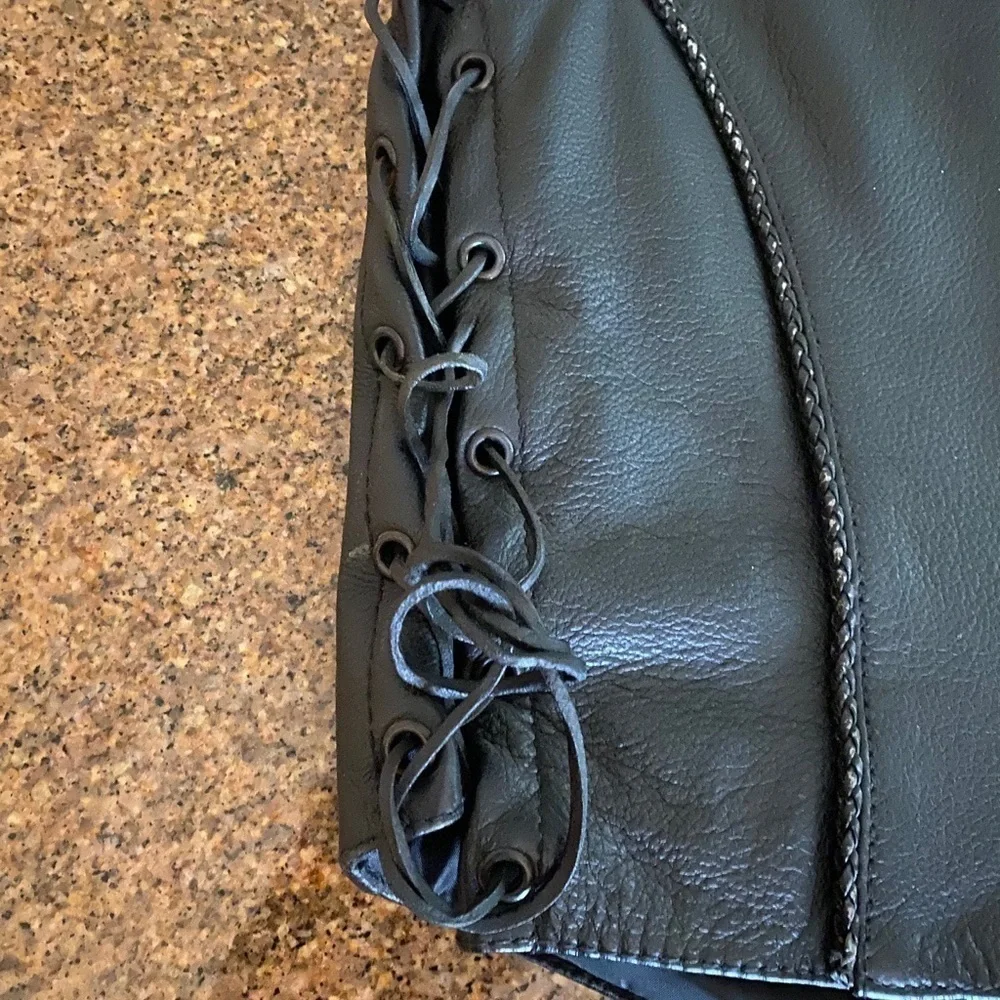 Leather Harley Style Vest. FIRST Mfg. Medium​​​​​​​​​ - Picture 6 of 7